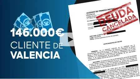 Caso de éxito Ley de Segunda Oportunidad 146.000€ Valencia